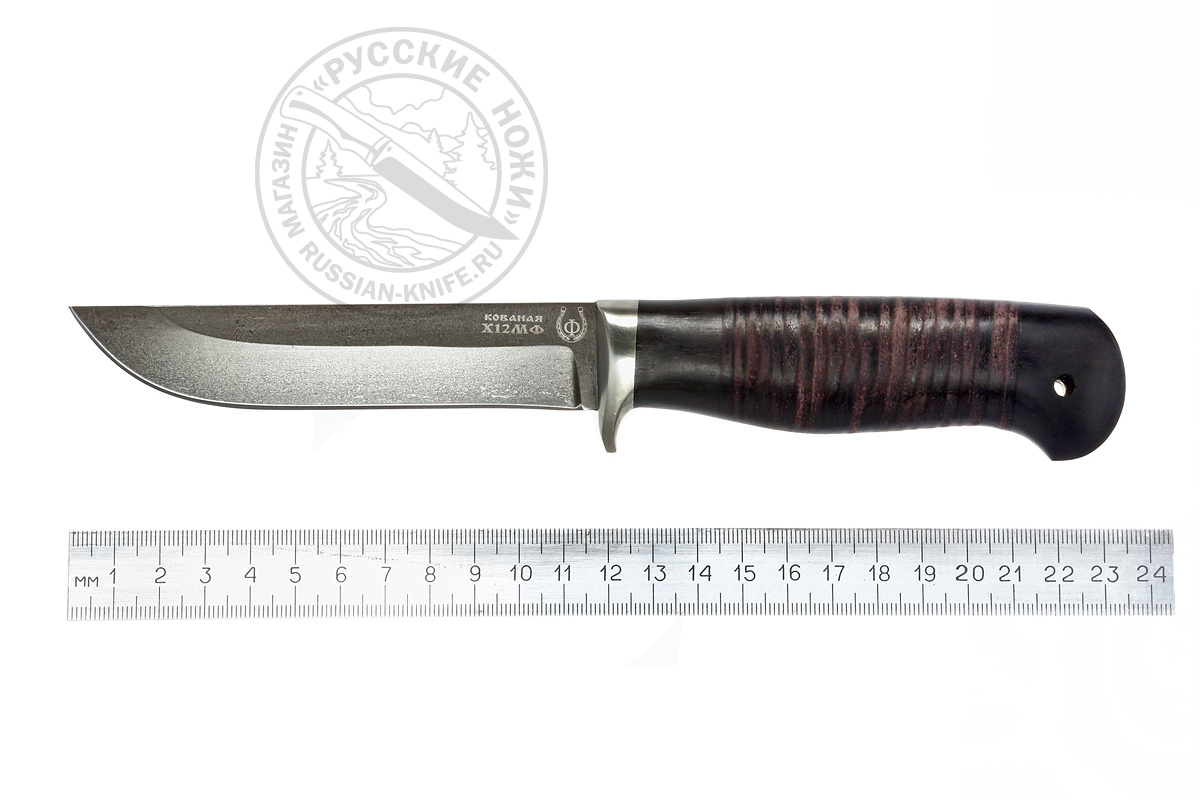 Нож "Засапожный-3" (сталь Х12МФ), кожа/дерево