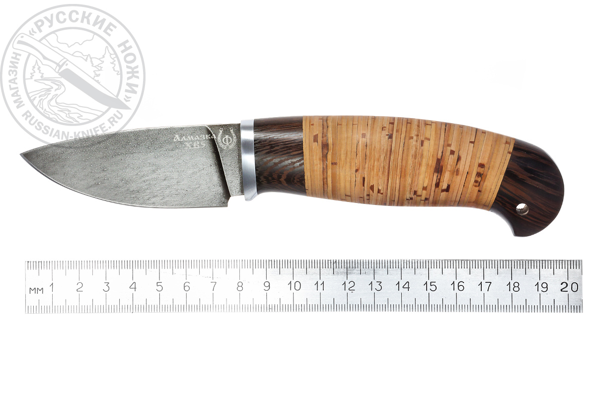 Нож Шкурник (сталь ХВ5), береста