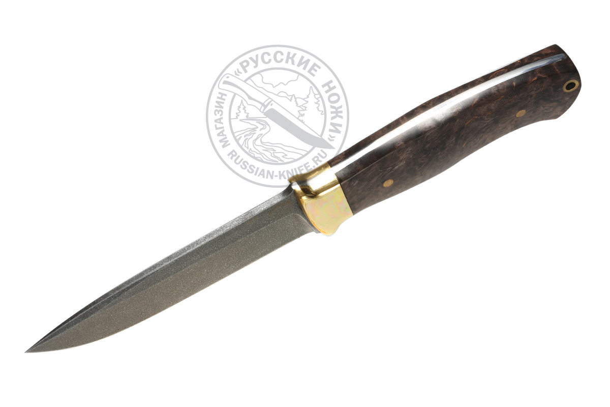 - Нож Н-136 "Боцман" ц.м. (сталь ХВ5), стаб. карельская береза