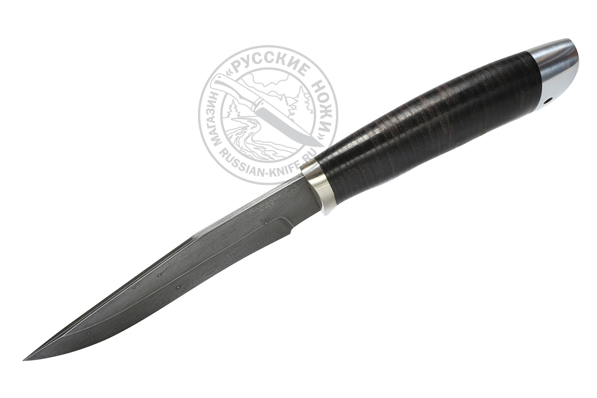Нож Охотник (сталь ХВ5), кожа