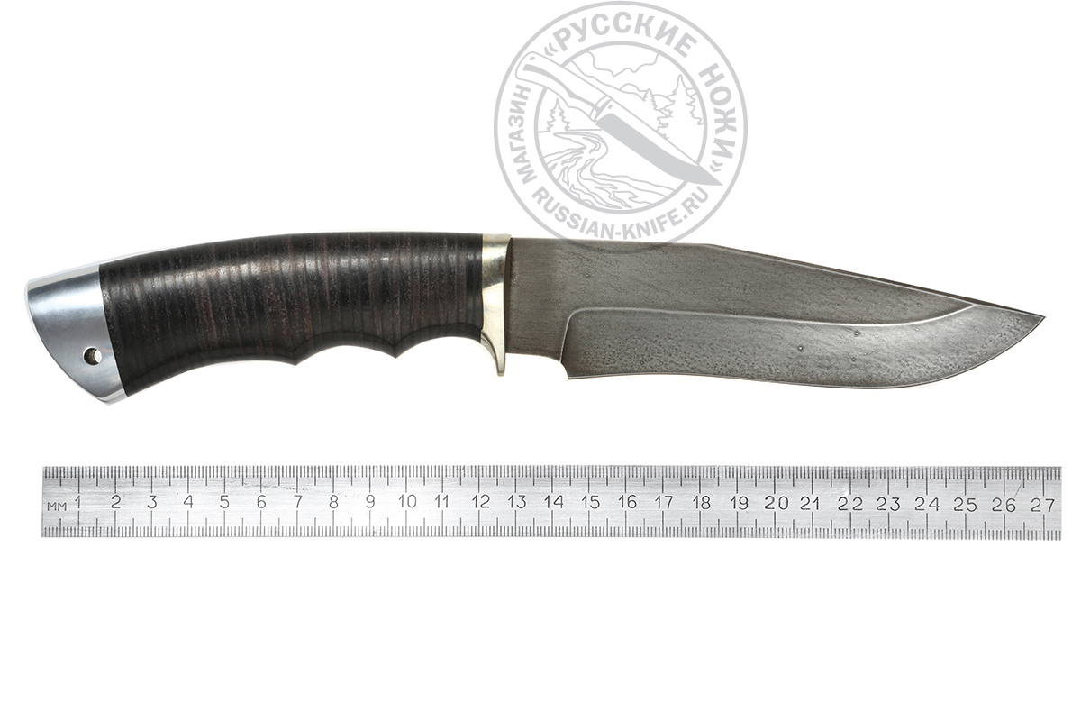 Нож Охотник (сталь ХВ5), кожа