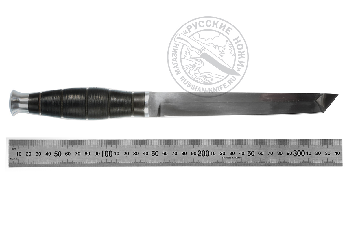 Нож "Походный - 4" (сталь 95Х18), кожа