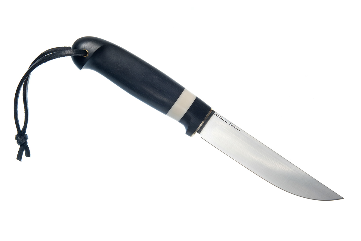 Нож "Лиман" (сталь N690), рукоять - черный граб, кориан