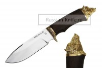 Нож Бобр-2 (сталь 95Х18), венге, голова кабана
