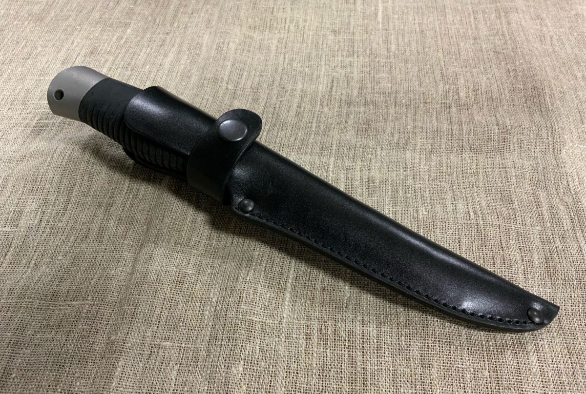 Нож Пермяк (сталь 70Х16МФС), резиновая рукоять,  Мелита-К