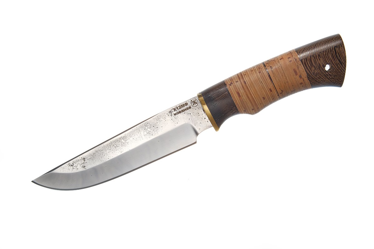 Нож "Медведь" (Сталь Х12МФ), береста