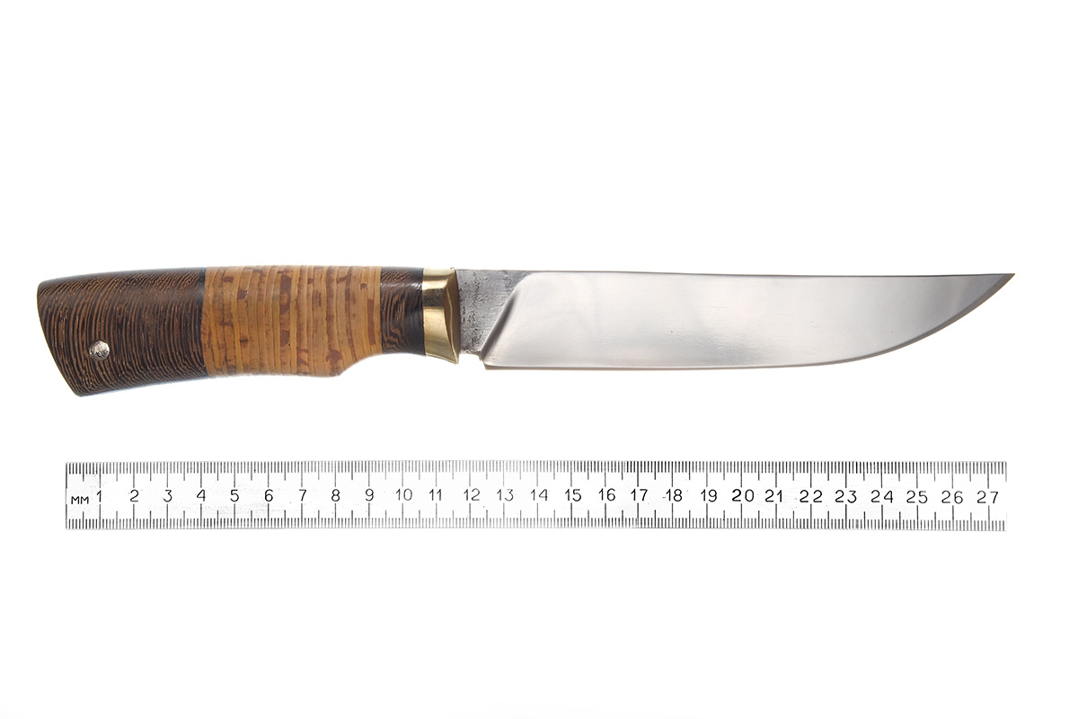 Нож Осётр (Сталь Х12МФ), береста