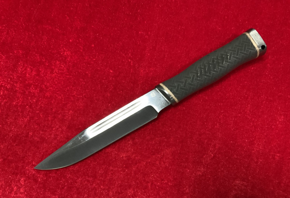 Фотография, картинка, Нож Казак-1 (сталь 65Г), резина