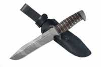 - Нож Катран-2 (сталь 70Х16МФС), камуфляж, кожа