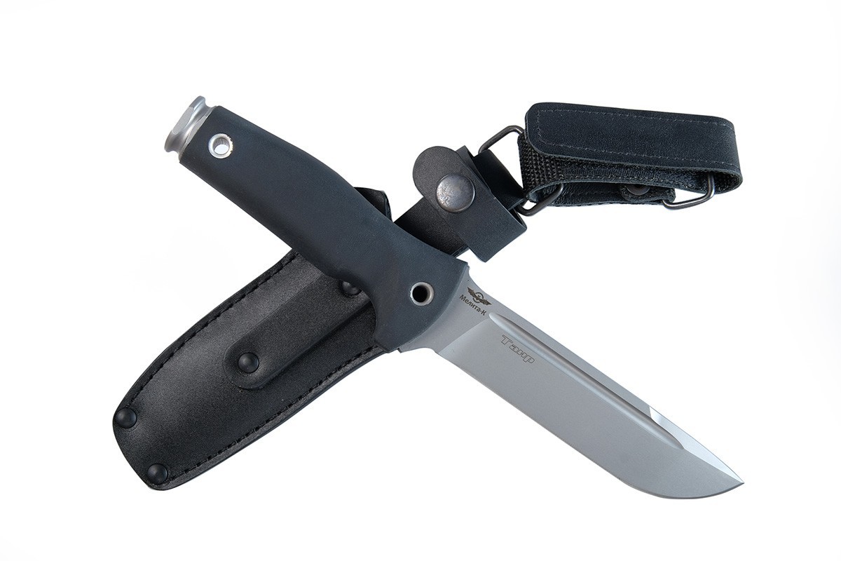 Нож Таир (сталь 70Х16МФС), чёрная рукоять