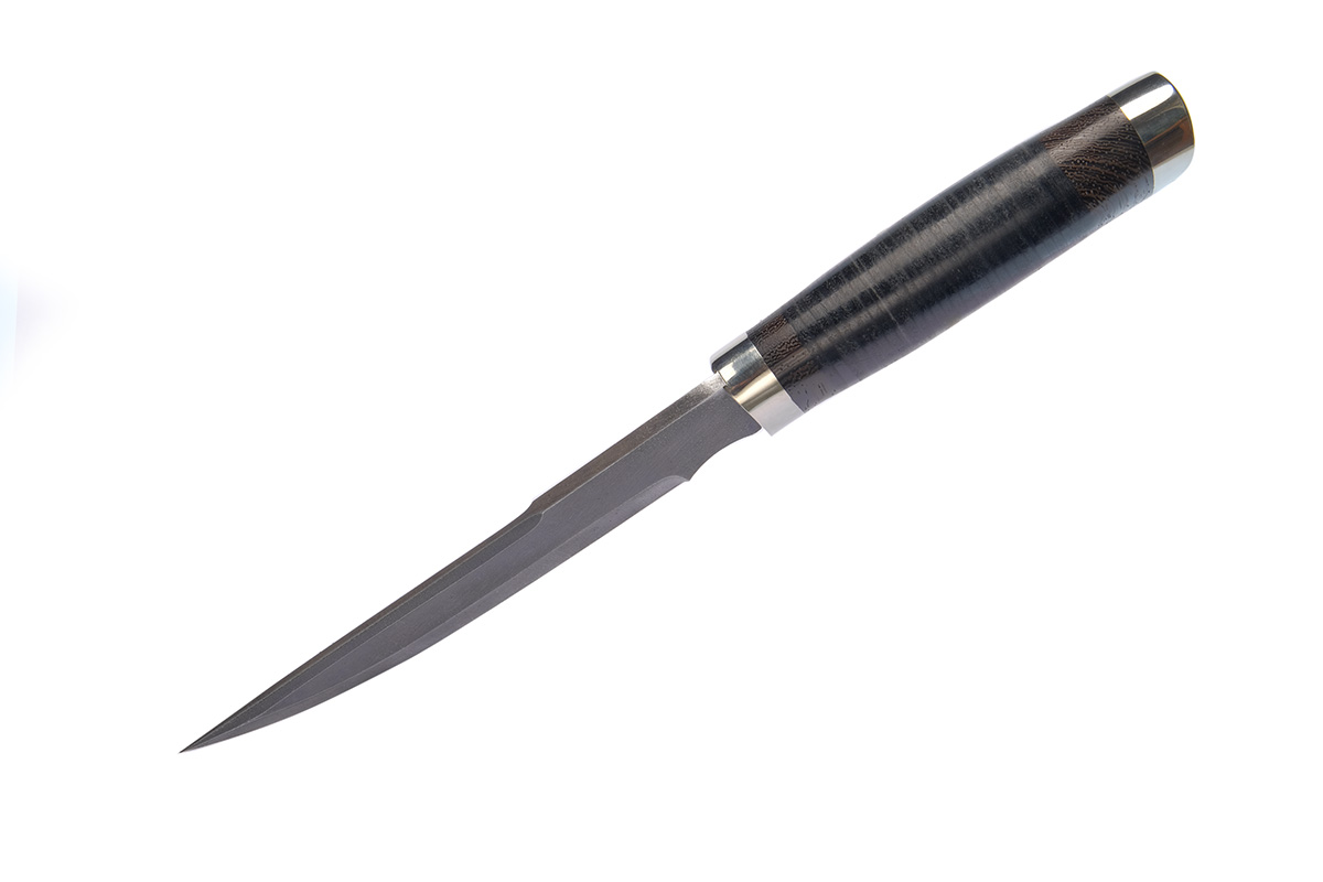 Нож Золотоискатель (сталь ХВ5) А. Жбанов, кожа, венге