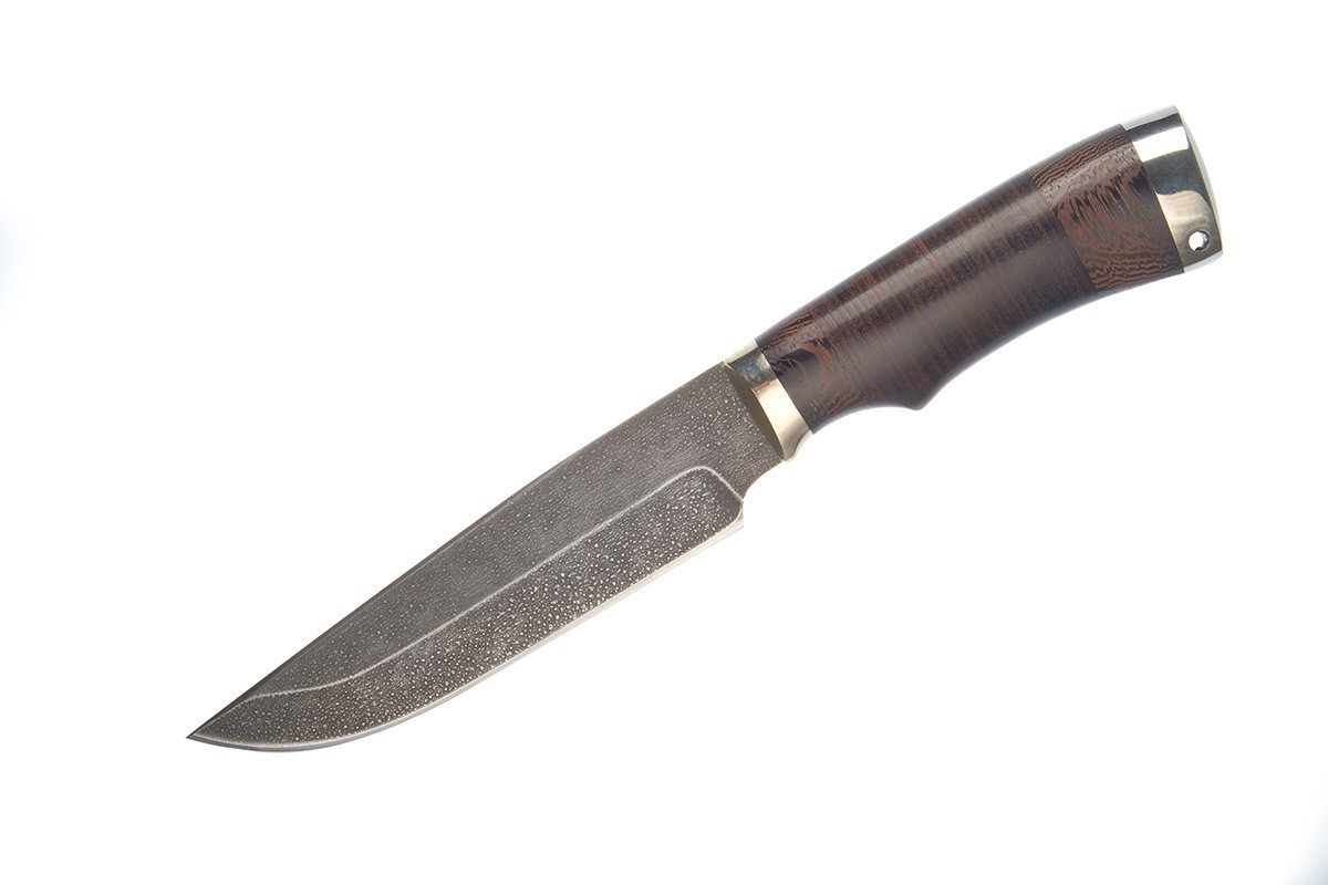 Нож Медведь (сталь ХВ5) А. Жбанов, кожа, венге