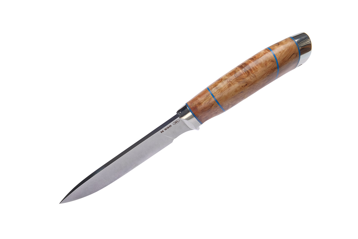 Нож Бобр (сталь N690) А. Жбанов, стаб. карелка