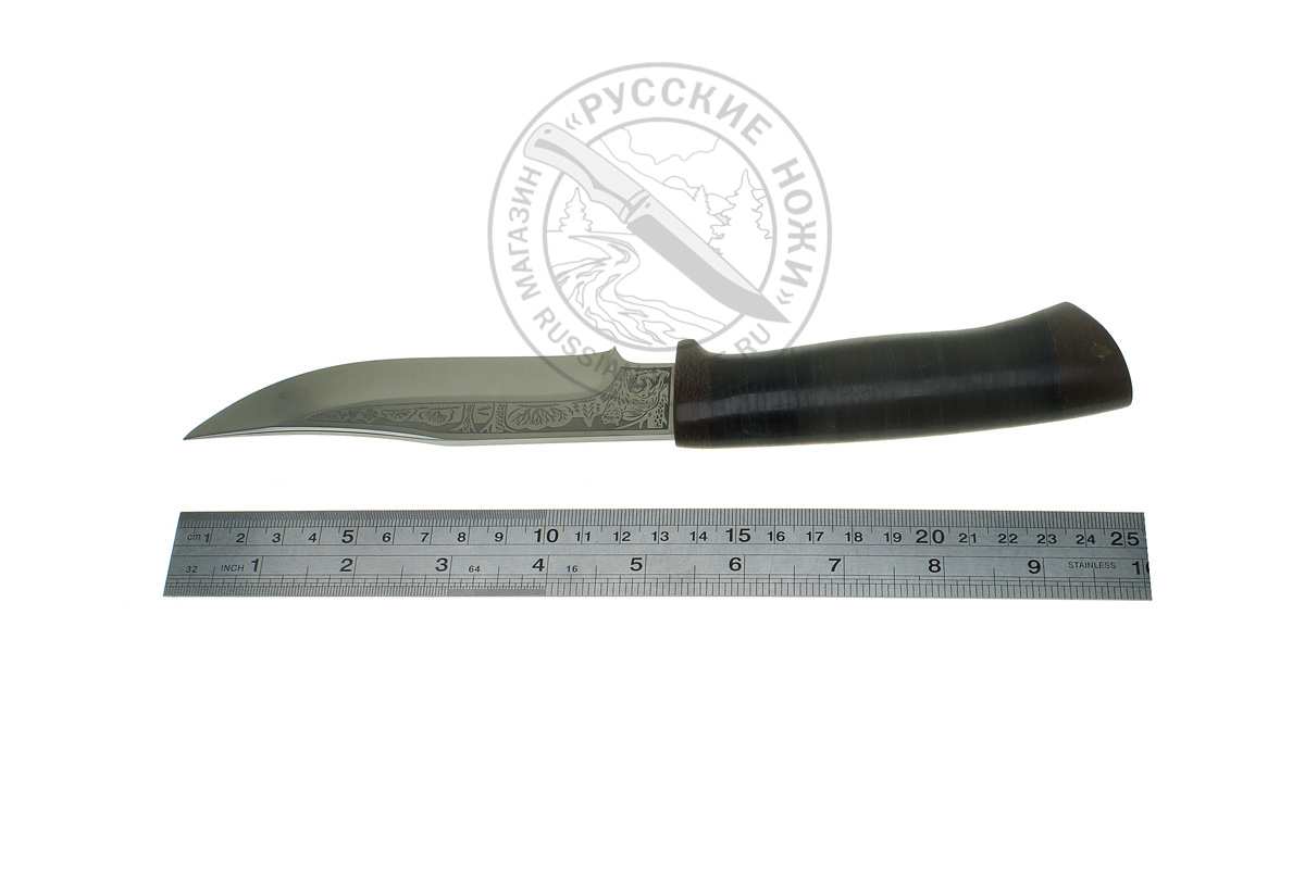 Нож "Клычок-1" (сталь 95х18), рукоять - кожа, компания АИР