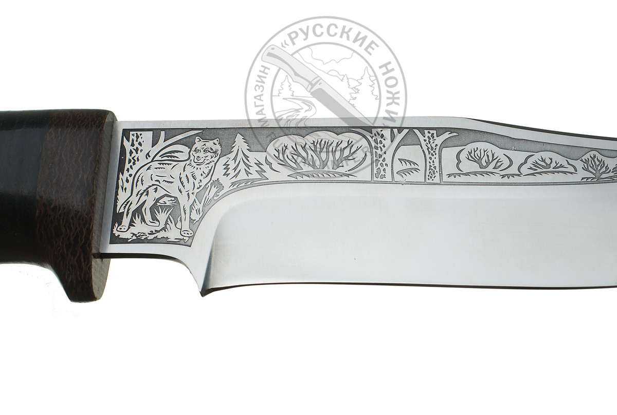 Нож "Клычок-1" (сталь 95х18), рукоять - кожа, компания АИР