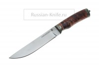 - Нож Лань (порошковая сталь Uddeholm ELMAX), карельская береза