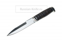 Нож Пограничник (сталь 110Х18МШД), кожа