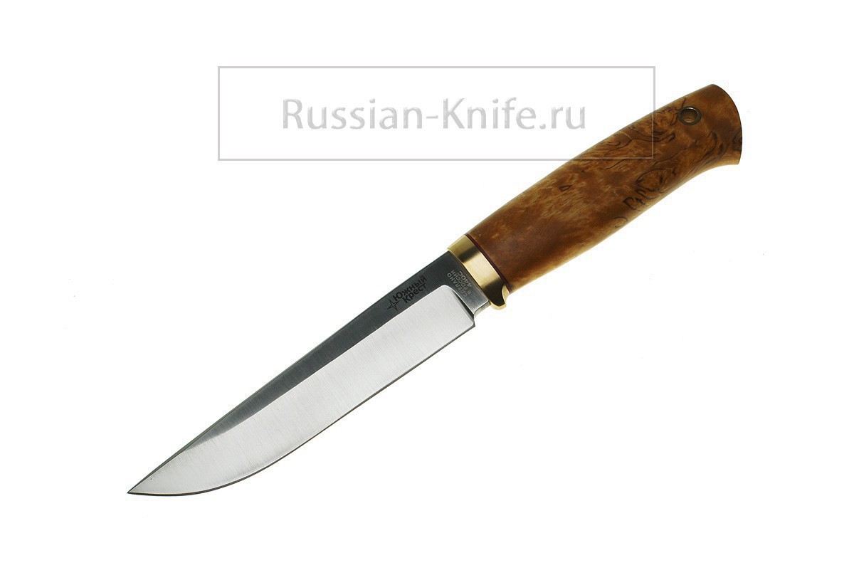 Фотография, картинка, - Нож Боровой (сталь 440С), карельская берёза, 128.5203