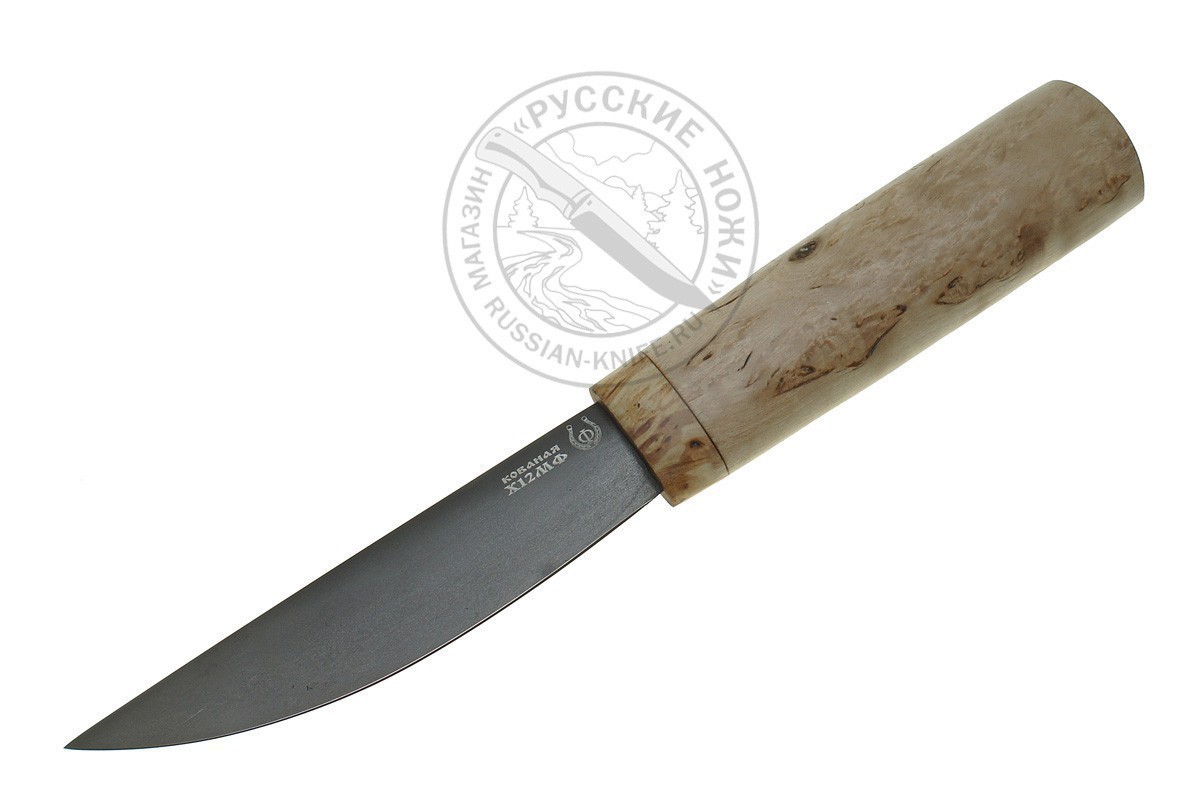Фотография, картинка, - Нож "Якутский" (сталь Х12МФ), карельская береза
