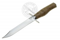 Нож НР-40 (сталь 65Х13), карельская берёза