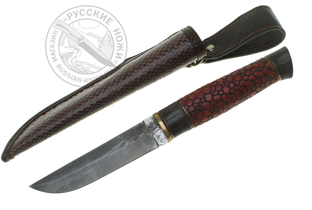 Фотография, картинка, Нож "Скандинавский-4" (сталь 9ХС), карельская береза