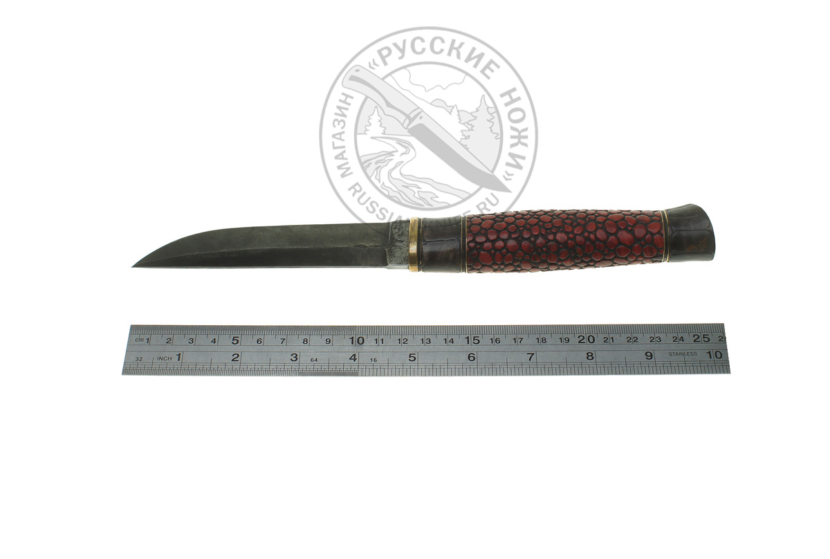 Нож "Скандинавский-4" (сталь 9ХС), карельская береза