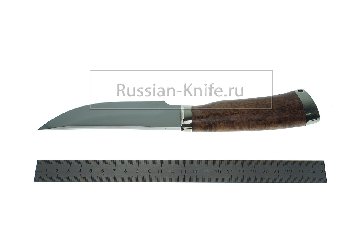 Нож Егерь (порошковая сталь Uddeholm ELMAX), карельская береза