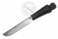 Нож Пчак "Чабан"(сталь У8), граб черный, резьба, латунь