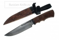Нож Медведь (сталь Р12М-быстрорез)-деревянные ножны