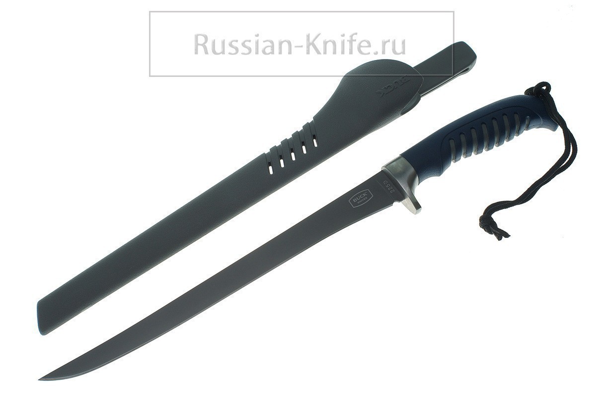 Фотография, картинка, - Нож филейный SILVER CREEK FILLET KNIVES (225 BLS-B)-Сталь 420НС с титановым покрытием