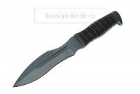 Нож Каратель (сталь 70Х16МФС), кожа, Мелита-К