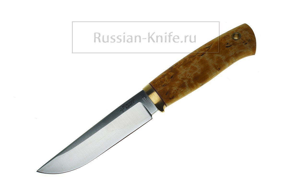 Фотография, картинка, - Нож Боровой-М (сталь 440С) карельская береза, 126.5203