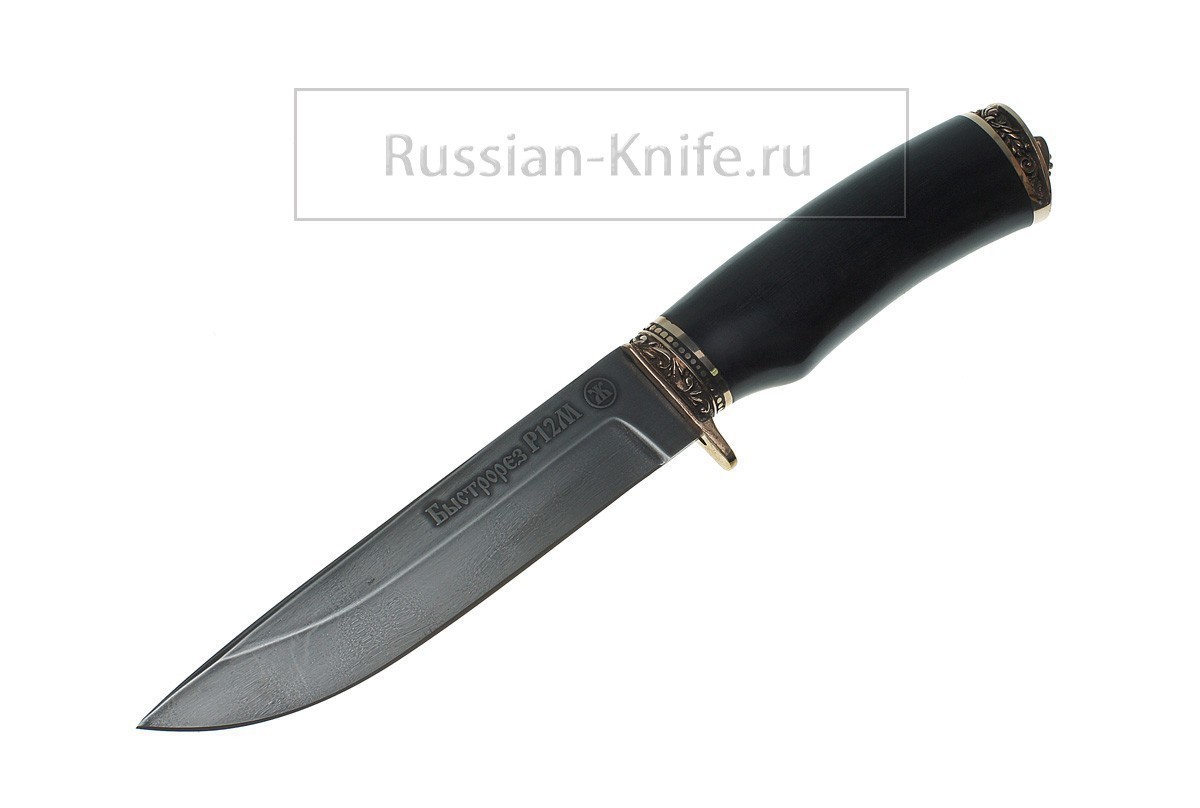 Фотография, картинка, Нож Соболь (сталь Р12М-быстрорез), граб, А.Жбанов