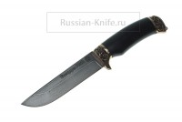 Нож Глухарь (сталь Р12М-быстрорез), граб+литье, А.Жбанов