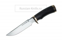 Нож "Охотник" (порошковая сталь Uddeholm ELMAX), граб, бронза
