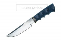 - Нож Золотоискатель (сталь М390), стаб. карельская береза, А.Жбанов