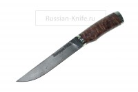 Нож Лань (сталь Р12М-быстрорез), карельская береза, Жбанов