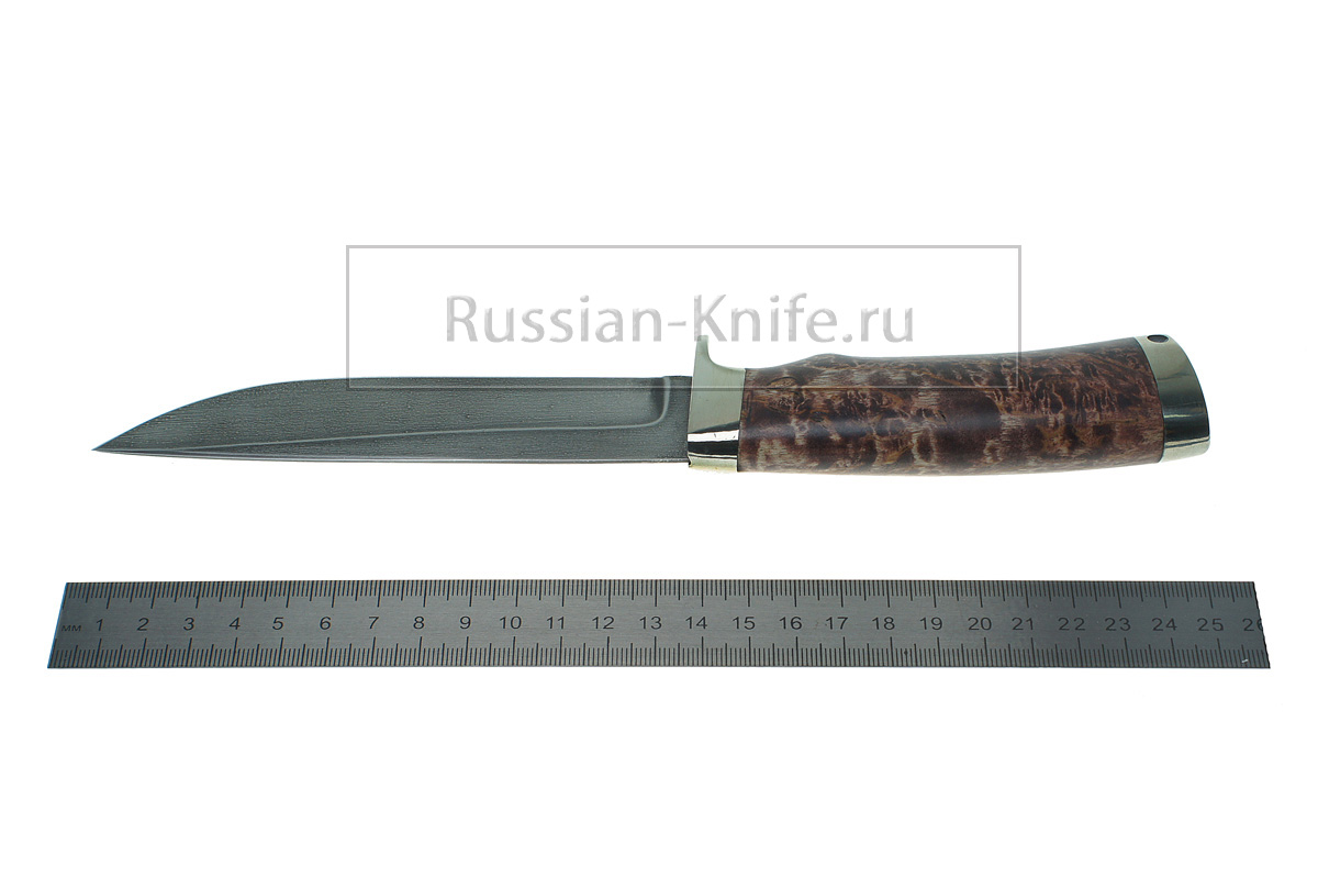 Нож Соболь (сталь ХВ5), А.Жбанов, стаб. дерево