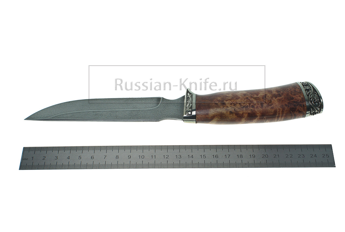 Нож Охотник (сталь ХВ5), А.Жбанов, стаб. дерево