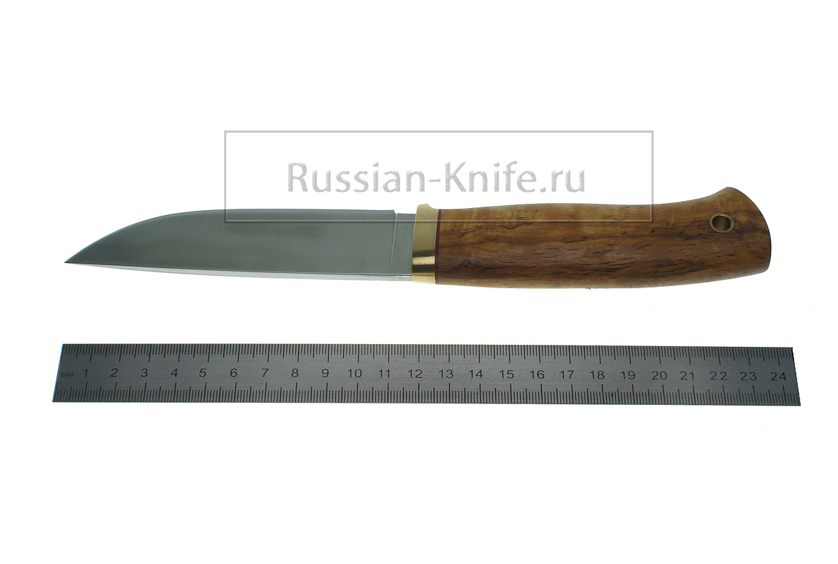 - Нож Гризли (сталь 440С) карельская береза, 179.5203