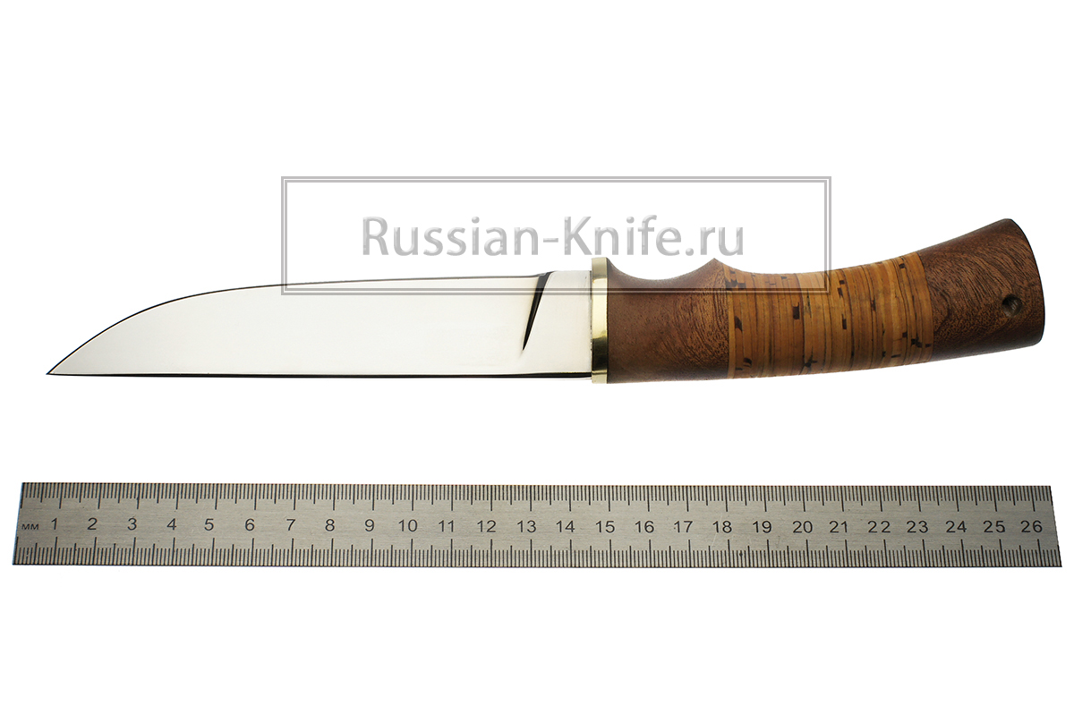 - Нож Лань-1 (сталь Х12МФ), береста