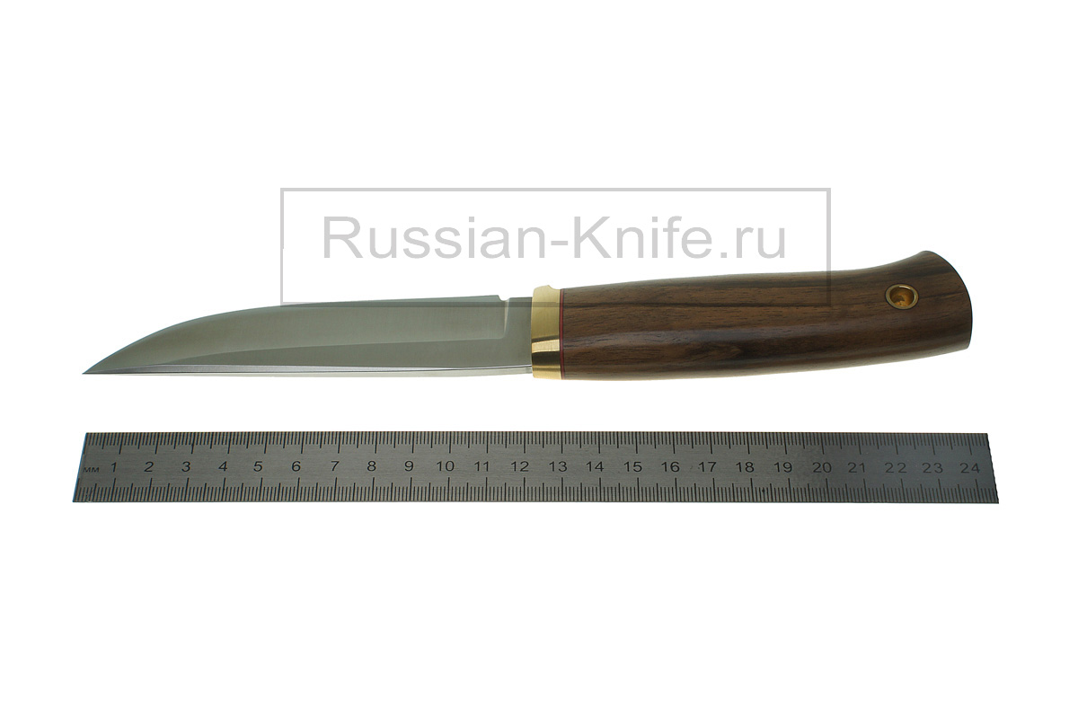 - Нож Боровой-М (сталь 440С) орех комель, 126.5206