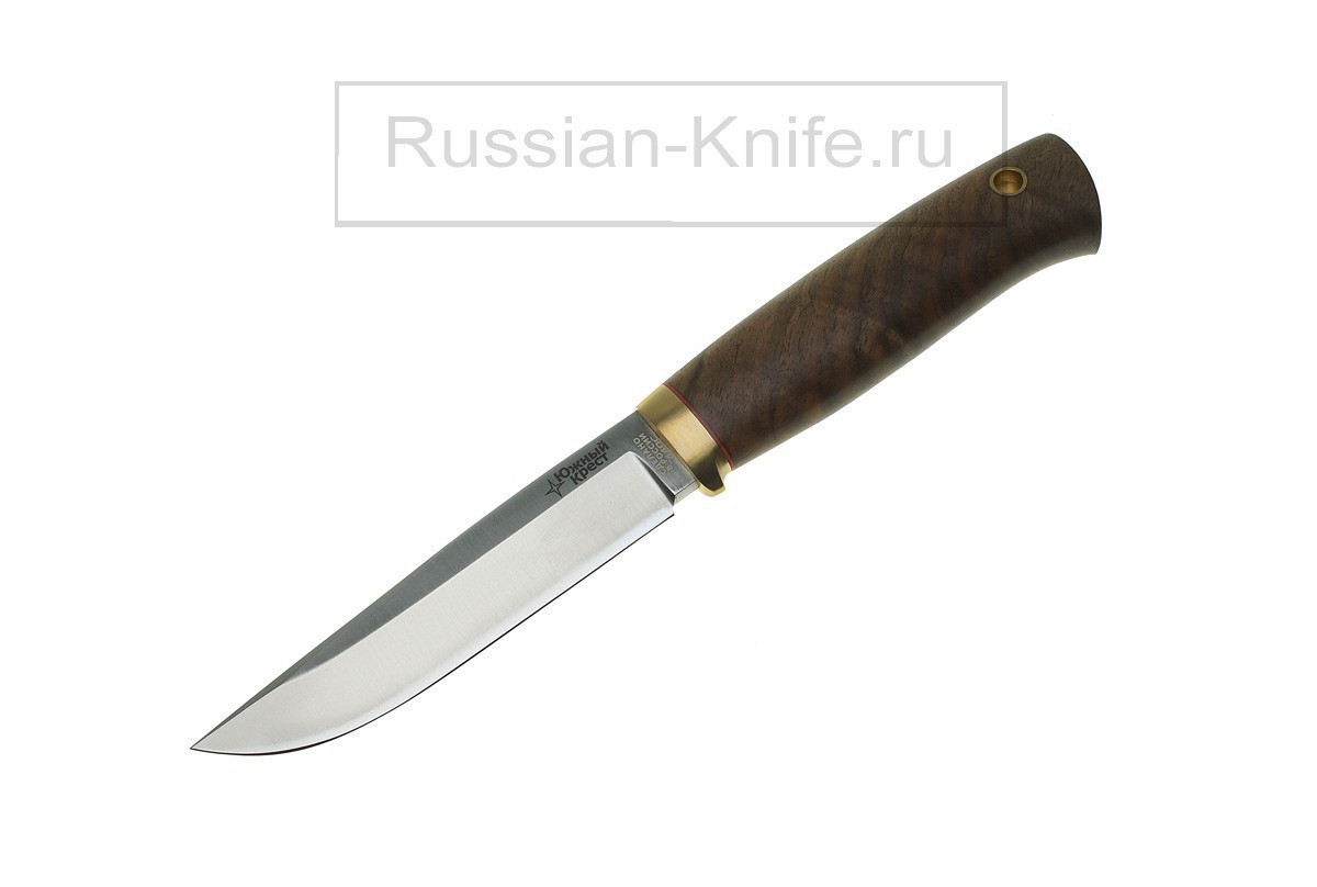Фотография, картинка, - Нож Кузьмич (cталь 440С), орех комель, 150.5206