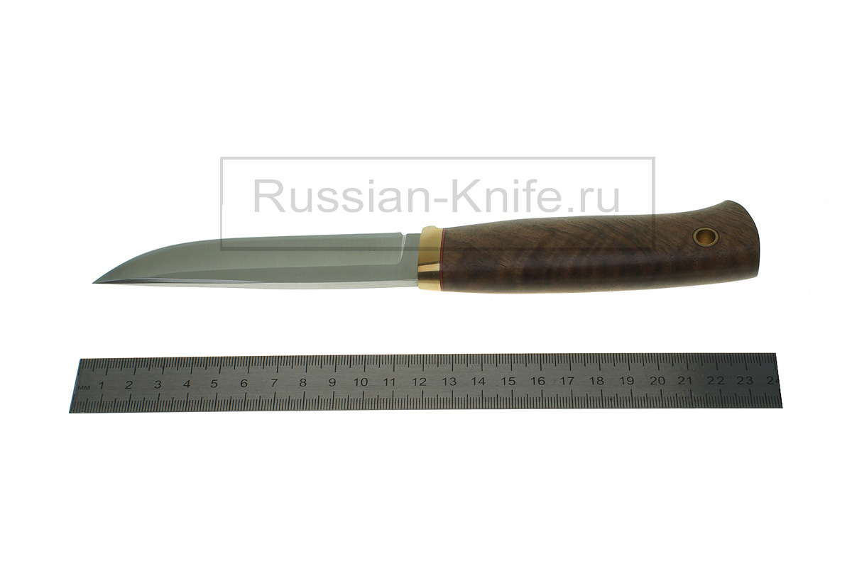 - Нож Кузьмич (cталь 440С), орех комель, 150.5206