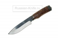 Нож Волк (порошковая сталь Uddeholm ELMAX), карельская береза