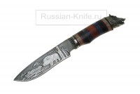 - Нож "Волк" (сталь ХВ5), литье с головой кабана