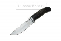 Нож Егерь (сталь Х12МФ)  - кожа + граб