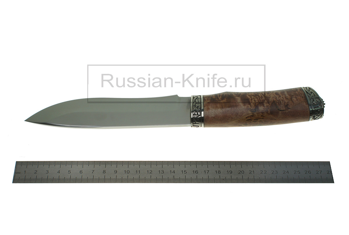 Нож Беркут (сталь М390) , рукоять - карельская береза