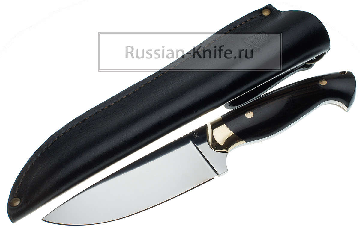 Нож цельнометаллический Скинер, сталь х12мф, граб купить. Магазин русские ножи