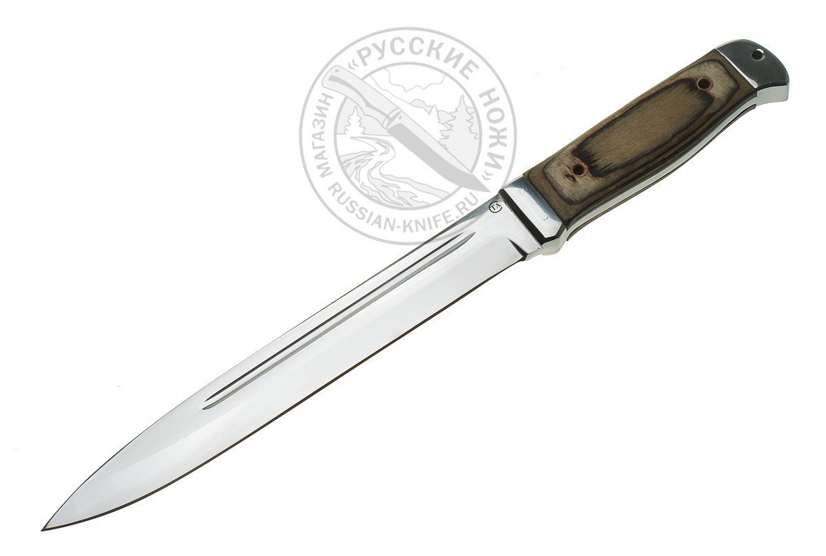 Фотография, картинка, Нож Горец-1 (сталь 65Х13) ц.м., бакелит. фанера